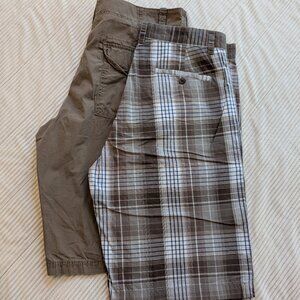 NWT 2 pair Men's Warehouse Blue Pronto Uomo Modern Fit 34 shorts